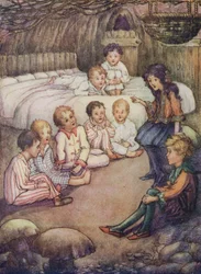 Underground House in the Woods where Wendy told stories