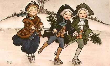 Two Cavaliers, Victorian Card