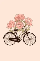 Bicycle and flower: Paris, 2022