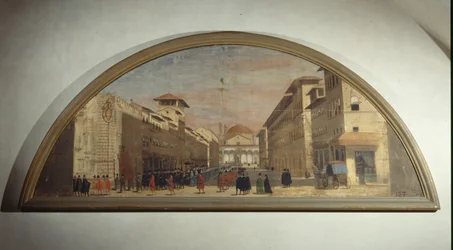 Lunette with View of Via de Servi, Florence