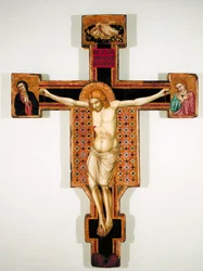 Painted Crucifix