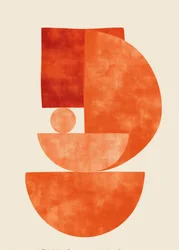Balanced Orange Abstract Shapes
