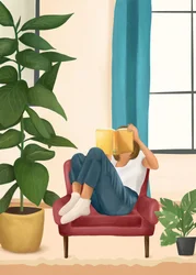 Cozy Reading Moment