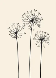 Minimalist Dandelion Blooms