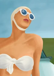 Retro Summer Swimmer