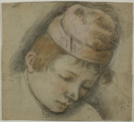 Head of Youth in a Pink Cap