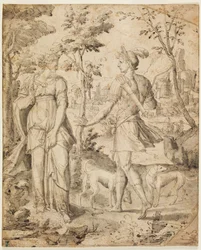 Esau Meets Rebecca After the Hunt Empty-Handed