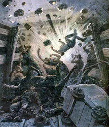 A Firedamp Explosion, France