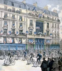 Start of the Paris-Brest-Paris cycle race