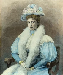 Portrait of the Empress Alexandra Feodorovna in 1896