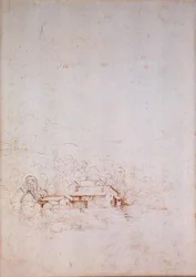 A Farm among Trees (verso)