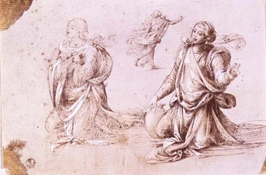 Three Studies of a Female Figures for The Woman of Samaria