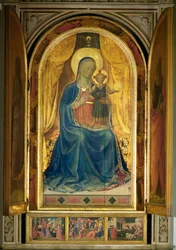 Saint Mary and Child Surrounded by Angels Making Music (detail)