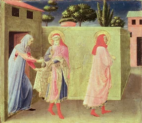 The Healing of Palladia by SS. Cosmas and Damian, predella from the Annalena Altarpiece, 1434