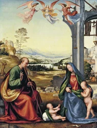 The Holy Family with John the Baptist