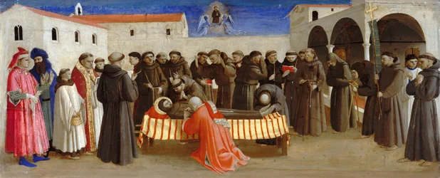 Lamentation over Saint Francis (Scenes from the Life of Saint Francis of Assisi), ca 1429