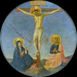 The Crucifixion with Mary and Saint John the Evangelist Tondo, c. 1440