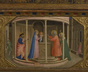 The Presentation in the Temple (The Annunciation Retable with 5 Predella Scenes), 1430-1432
