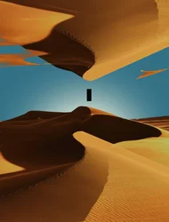 Mirrored Desert Sky
