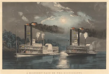 A Midnight Race on the Mississippi