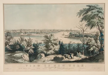 View of New York from Weehawken-North River