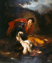 Rhadamistus flinging Zenobia injured into the River Araxes