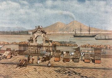 Santa Lucia Beach, in Naples