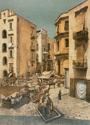 View of Almo Square, in Naples