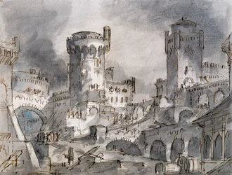 Set Design by Francesco Bagnara for First Scene of L
