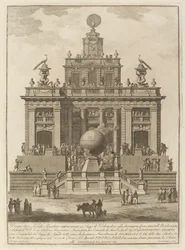 A Place of Delight with an Aerial Balloon, for the Chinea Festival, 1785