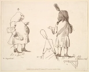 Caricatures of Lord Melcombe and Lord Winchelsea, December 22, 1781