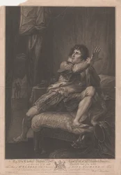 Mr. Kemble in the Character of King Richard the Third - "Richard III," Act V, Scene V