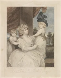 Portrait of Jane Stanhope with Her Two Children