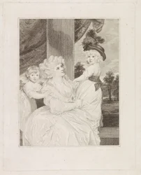 Portrait of Jane Stanhope with Her Two Children