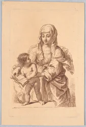 Virgin and Child Holding a Book