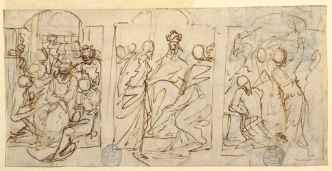 Three Stages of the Passion: The Mockery, Christ before Pilate, Flagellation