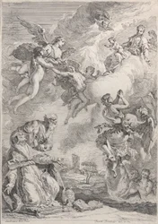 Pope Saint Gregory I Frees the Souls from Purgatory with His Prayers, 1731