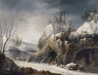 Winter Landscape with a Peasant Family