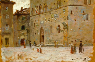 In Square in Volterra