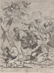 Saint Andrew praying before a crucifix, 1640-70