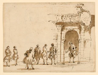 Sketch for a Reception at Palazzo Surian