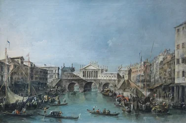 The Rialto Bridge after the design by Palladio