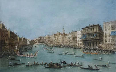 The Grand Canal near the Rialto Bridge