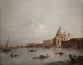 View of the Santa Maria della Salute with the Dogana di Mare