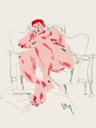 Contemplative Redhead Nude