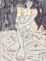 Contemplative Woman Sitting