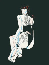 Elegant Tattooed Pose