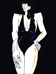 Fashion Figure in Black