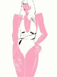 Pink Fashion Illustration