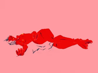 Red Reclining Figure